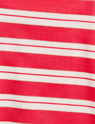 T-shirt manches courtes rouge femme