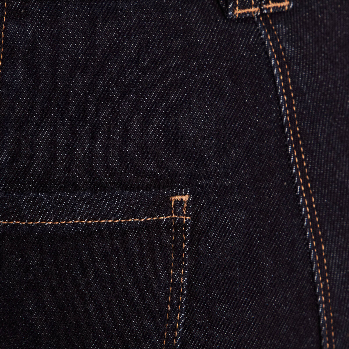 Jean taille haute denim brut femme