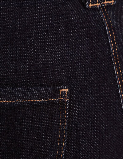 Jean taille haute denim brut femme