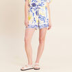 Short bleu femme
