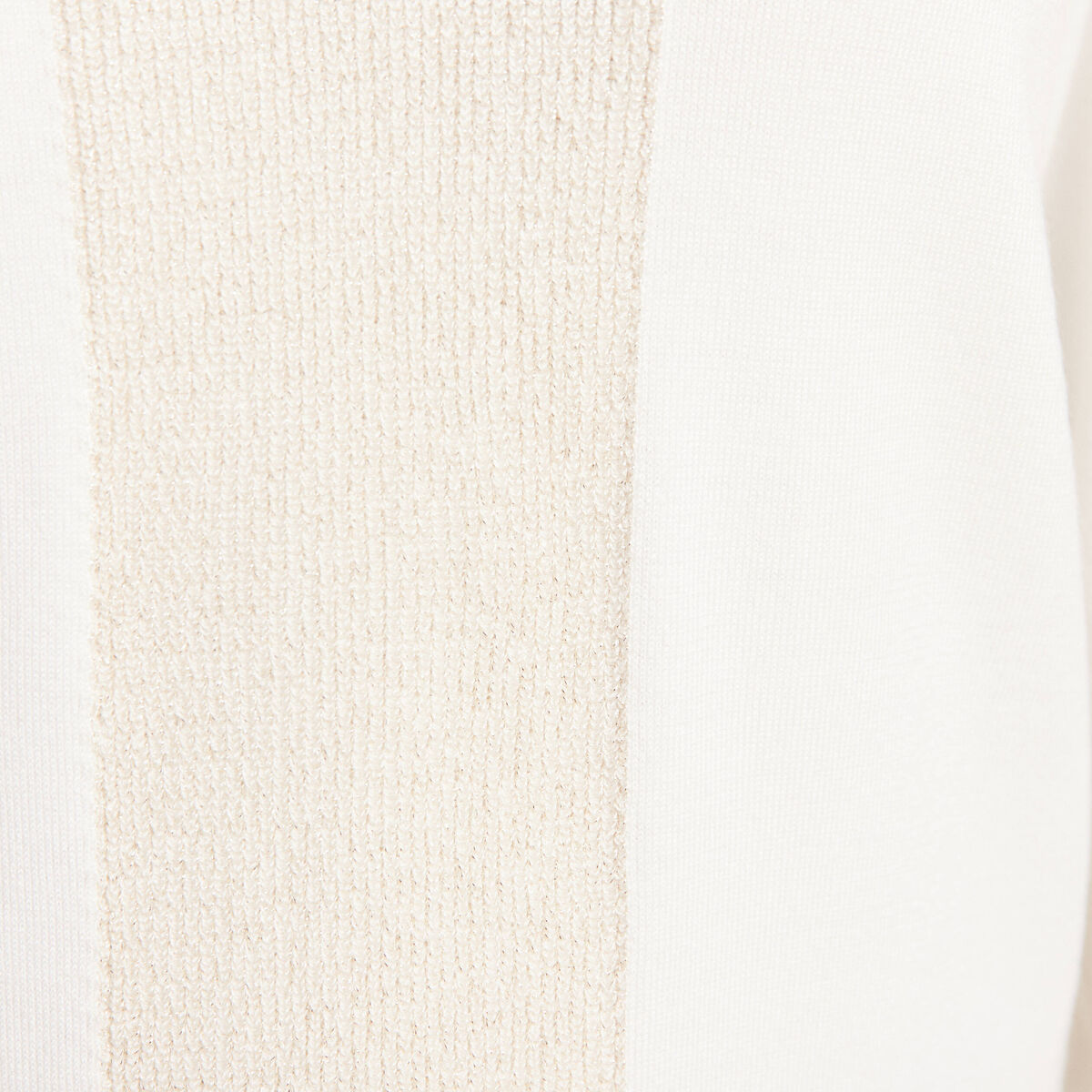 Pull manches longues ecru femme