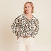 T-shirt manches longues blanc femme