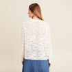 Chemise ample manches longues ecru femme