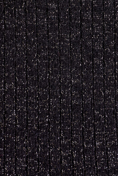 Jupe crayon tricotée noir femme