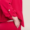 Veste droite fluide rose cerise femme
