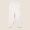 Pantalon mom blanc femme