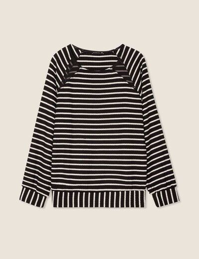 T-shirt manches longues noir femme