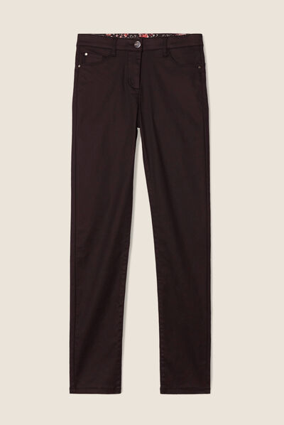Pantalon magique ajusté noir femme
