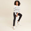 Pull manches longues blanc femme