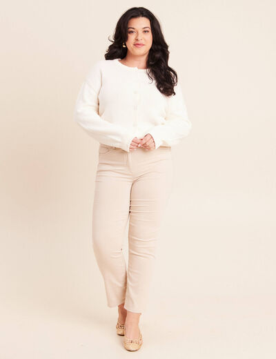 Pantalon magique Le L&eacute;ger coupe droite sable femme