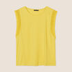 T-shirt sans manches vert anis femme