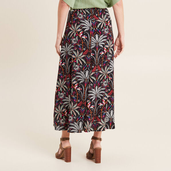jupe longue evasee noir femme Jupe longue évasée noir femme