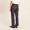 Pantalon vichy taille standard gris anthracite femme