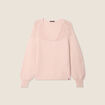 Pull confectionné en France vieux rose femme