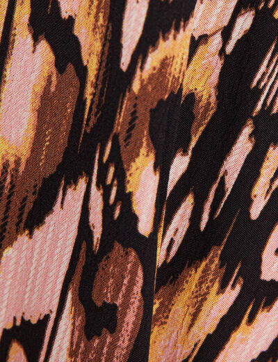 Kimono dos smocké noir femme