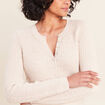 Pull manches longues creme femme