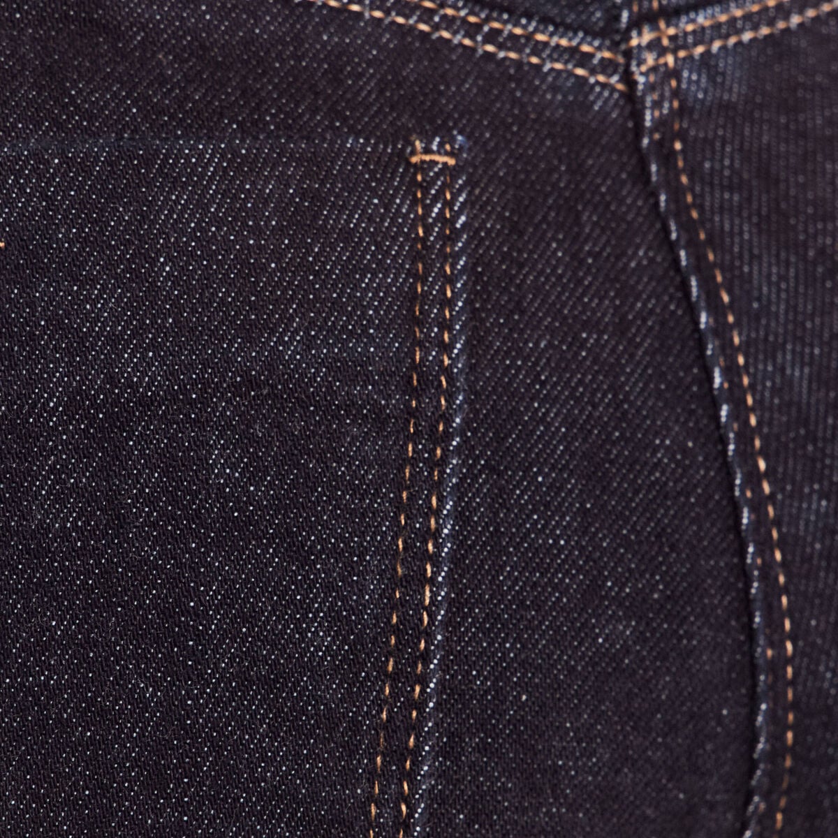 Jean droit taille haute 7/8&egrave;me denim brut femme