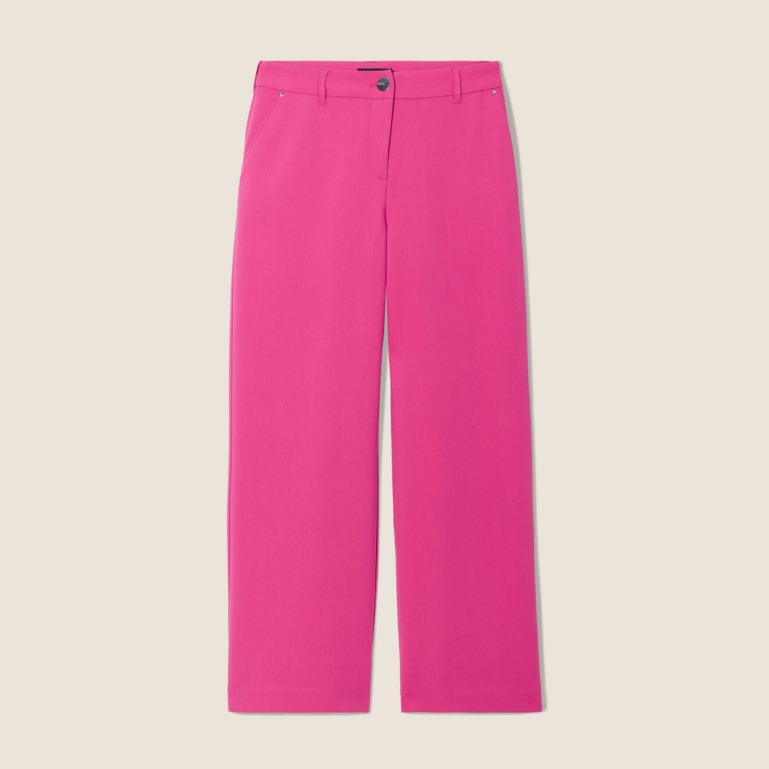 Pantalon Merona Femme Taille 6 Rose - Jambes Larges - Neuf Avec Imperfections (taches)