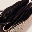 Sac 3 compartiments noir femme
