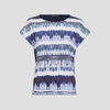 T shirt manches courtes bleu fonce femme