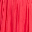 Robe empire smock&eacute;e satin rose cerise femme
