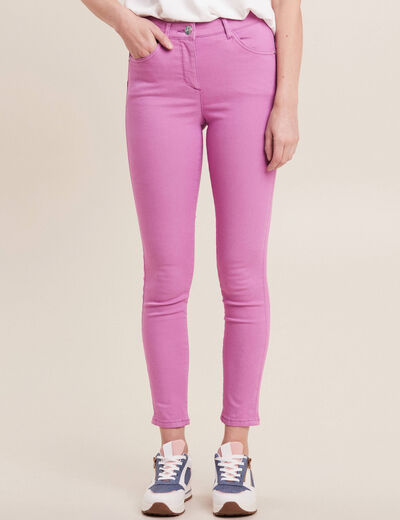 Pantalon magique Le L&eacute;ger coupe ajust&eacute;e mauve femme
