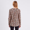 Blouse manches longues beige femme