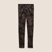 Pantalon ajust&eacute; noir femme