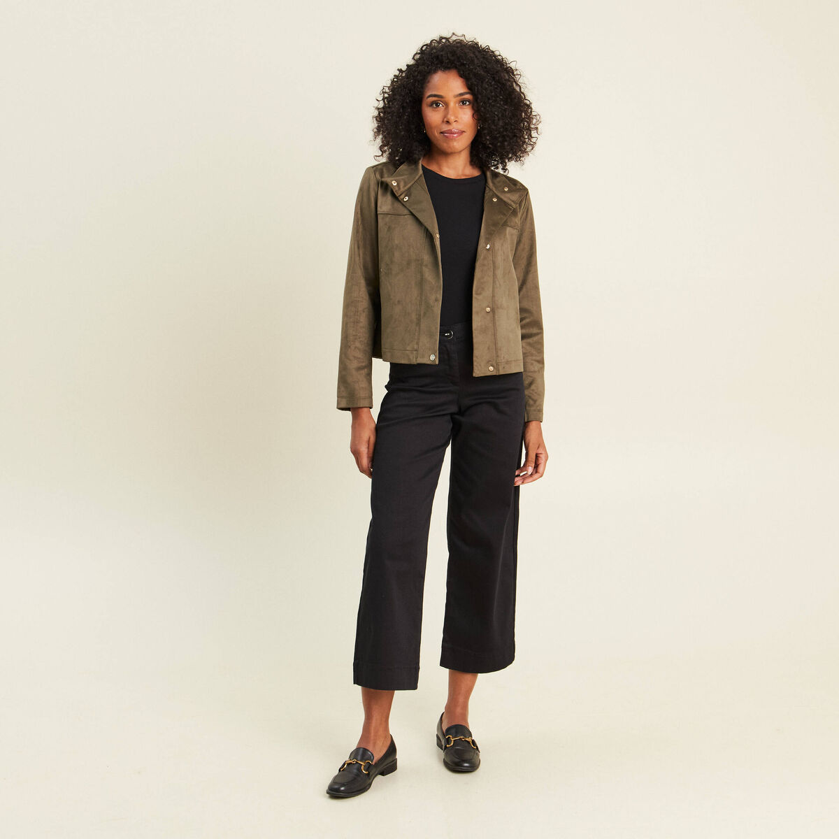Pantalon magique coupe large l'unique noir femme