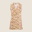 Robe chemise boutonn&eacute;e blanc femme