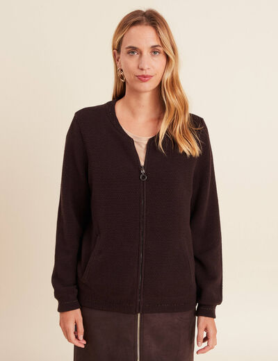 Gilet Marron – Taille L – Occasion Très Bon état – Vêtement Classique