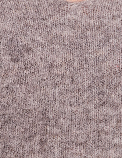 Pull sans manches gris fonc&eacute; femme