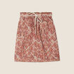 Jupe droite réversible rose femme