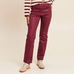 Pantalon magique L'Unique effet brillant bordeaux femme