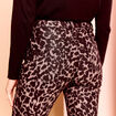 Pantalon ajusté réversible noir femme