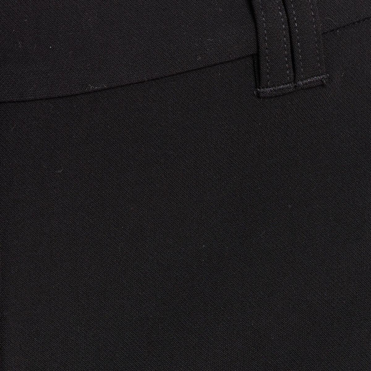 Pantalon taille haute fluide noir femme