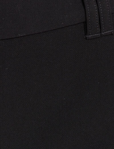 Pantalon taille haute fluide noir femme