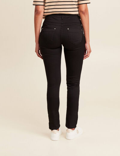 Pantalon magique Le Gainant ajust&eacute; denim noir femme
