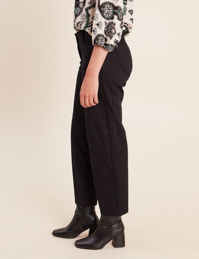 Pantalon magique coupe barrel l'Unique noir femme