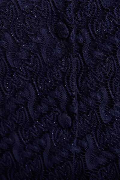 Gilet sans manches bleu foncé femme