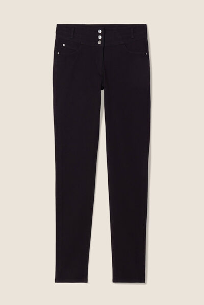 Pantalon magique galbant et confortable noir femme