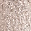Robe évasée sequins couleur or femme