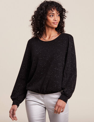 T-shirt manches longues noir femme