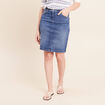 Jupe magique l'unique denim double stone femme