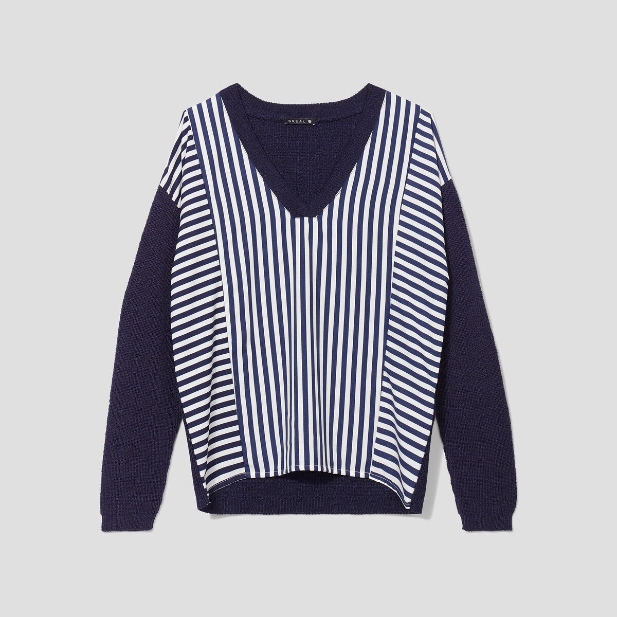 Pull manches longues blanc femme