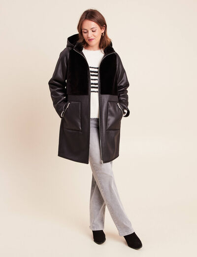 Jean taille haute denim gris clair femme