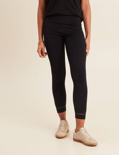 Pantalon legging 7/8ème noir femme