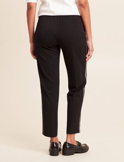 Pantalon taille standard noir femme