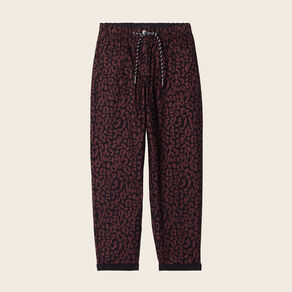 Pantalon décontracté prune femme