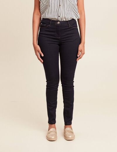 Jean magique L'Unique coupe ajust&eacute;e denim brut femme